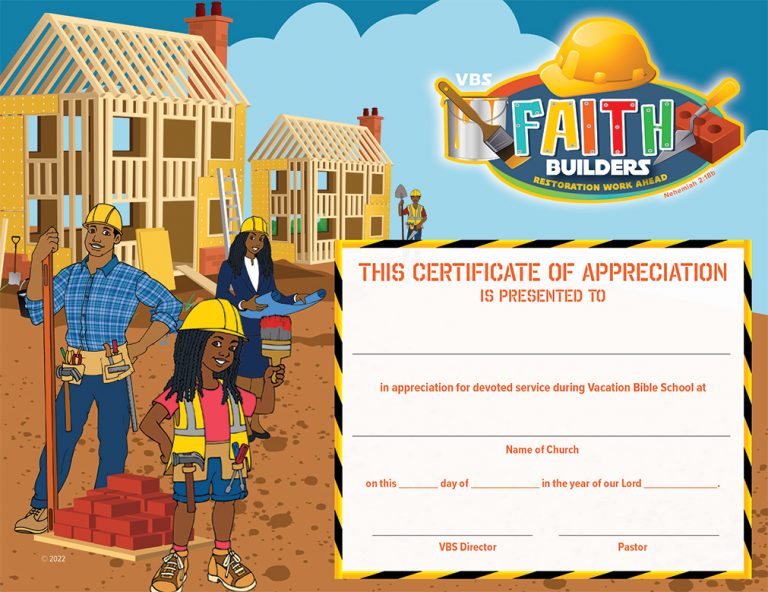 VBS 2023 Sunday School Publishing Board   VBS Certificate Of Appreciation 2023 768x592 